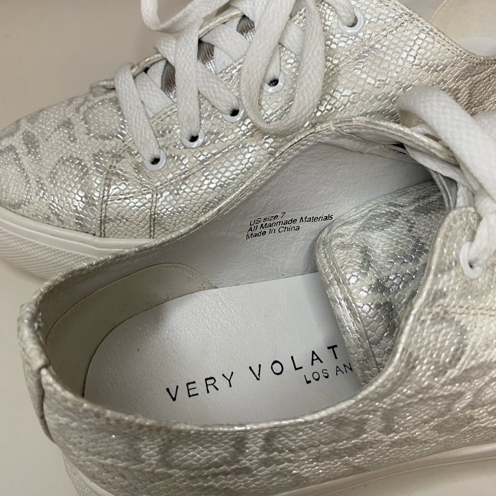 Shiny Croc Platform Sneakers - image 3